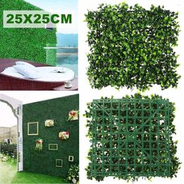 Decorative Flowers Artificial Plants Grass Garden Ornament Lawn For Indoor/Outdoor Wall Decoration 25x25cm