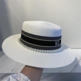 2022 Herren Modedesigner Eimer Hut Cap Pearl Diamond Hats Caps Damen Luxus Casual Baseball Cap Beanie Polyester 2202128d311g