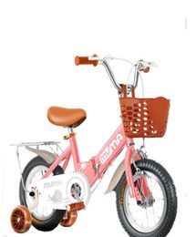 Складывающие велосипеды для детей 039S 1618 дюймов из углеродистой стальной рамы и защитного материала с утолщенным вспомогательным колесом8772895
