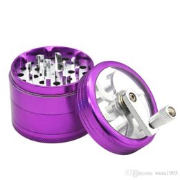 Smoking Pipes A new type of zinc alloy smoke grinder, cigarette crank, four layers of diameter, 63 cigarette grinder.