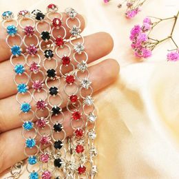 Anklets Fashion Rows Blue Bracelet Anklet Ankle Chain For Women Rhinestones Foot Jewellery Crystal Sexy