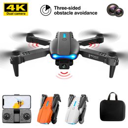 Intelligent Uav E99 Pro RC Mini Drone 4K Dual Camera WIFI FPV Aerial Pography Helicopter Foldable Quadcopter Kids Toys Gifts 230303