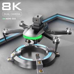 Intelligent Uav S5S Mini Drone 4k Profesional 8K HD Camera Obstacle Avoidance Aerial Pography Brushless Foldable Quadcopter 12km 230303