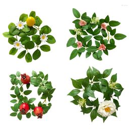 Decorative Flowers Artificial Flower Wreath Door Threshold DIY Wedding Home Living Room Pendant Wall Decor Christmas Garland