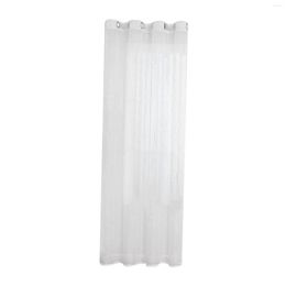 Curtain White Grommet Top Privacy Curtains Semi Sheer 140x260cm Home Decor Decoration Accessories Polyester Fabric Durable