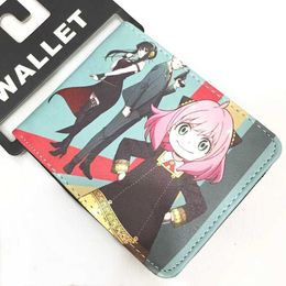 Wallets PU Cartoon Wallet Credential Holder Style Student Collection Birthday Photo Purse Christmas GiftsL230303