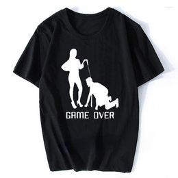 Men's T Shirts Funny Shirt Game Over Marriage Slave Letter Tshirt Men Short Sleeve T-shirt Top Tees Graphic Casual