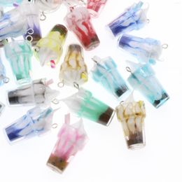 Charms CHONGAI 3D Resin Drink Charm Bottle Pendant For Keychain Necklace Earring DIY Jewellery Making 13x25mm