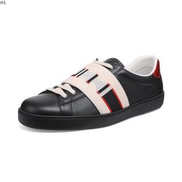 Mens Casual Shoes White Green Red Stripe Italy Bee Women Sneaker Trainers 35-45 mkjk rh1000001