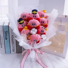 Plush Dolls Anime Kawaii Cute Cartoon Star Kirby Bouquet Creative Valentines Day Christmas Graduation Gifts 230303