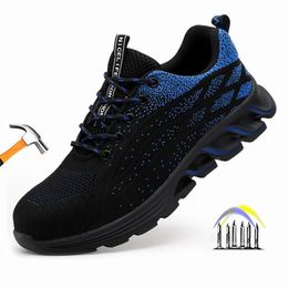 Boots Fashion safety shoes men anti stab working special anti slip work sneakers Outdoor Anti smashing Construction Work Shoes 230303