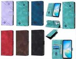 Skin Feel Leather Wallet Cases for Samsung S23 PLUS A73 A33 A53 A14 A13 A54 A34 5G A04E S21FE S22 Ultra Slot Holder Flip book Cover