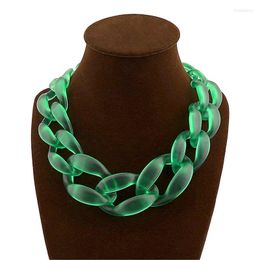 Choker Chokers Hyperbole Jewelry Acrylic Resin Thick Necklace Matte Women For PartyChokers Llis22