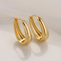 Hoop Earrings Mafisar Gold Colour Geometric Oval Water Drop For Women Fashion Piercing Huggie Punk Party Jewellery Gifts