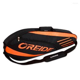 Outdoor Bags Waterproof Badminton Bag Racket Tennis Backpack Large Capacity For 3-6 Rackets Single Shoulder Lightweight Sports Accessories