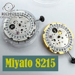 Watch Repair Kits Miyota 8215 Original Silve Gold 21 Jewels Automatic Mechanical Date Movement Mens Movements
