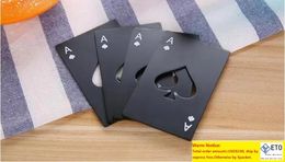 50pcs Stainless Steel Playing Poker Card Ace Heart Shaped Soda Beer Red Wine Cap Can Bottle