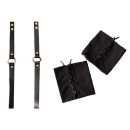 Belts Punk Faux Leather Leg Ring Multifunction Choker Collar Necklace O-Ring HarnessBelts BeltsBelts