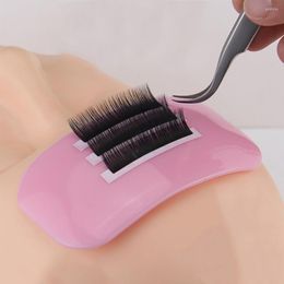 False Eyelashes 1Pc Silicone Pad For Eyelash Extension Easy Pick Up Tool Individual Stand& Holder