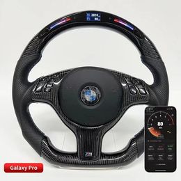 100% Carbon Fiber LED Display Steering Wheels for BMW 3 Series E46 Car Styling