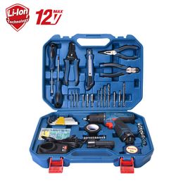 Dongcheng Professional Practical Home Kit Electric Cordless Driver Drill Tool Set