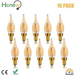 Hc Led Filament Night Lamp C22TG 0.5W E14 Candelabra Base Amber Glow Candle Lamps 4W Incandescent Replacement