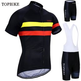 Racing Gets Topbike Men Cycling Cycling Jersey Conjunto de rodoviário de verão Roupas Mountain Bike Clothes Pro Bicycle Uniform Shopfrof Mtb Clothing