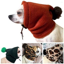 Dog Apparel Fashion Warm Earmuffs Drawstring Winter Pet Headgear Cap Hat Ear Muffs