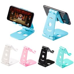 Mini Adjustable Lazy Desk Desktop Folding Phone Holders Foldable Tablet Cell Phone Stand With Retail Package