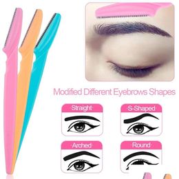 Eyebrow Trimmer Razor Women Face Eye Brow Shaver Blades For Cosmetic Beauty Makeup Tools Drop Delivery Health Accessories Dhvj6