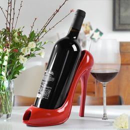 Ice Buckets And Coolers High Heel Shoe Wine Bottle Holder Stylish Rack Gift Basket Accessories for Home Red Creative Hol 230302
