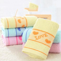 Towel 70x30cm Love Quick-drying Cotton Absorbent Microfiber Bath Hand Face