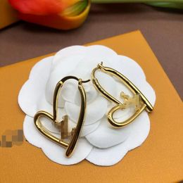 Fashion Designer Hoop Earrings 3/4/5CM Classic Letter 2colors gold and silver Big Circle Simple Earrings Initial Womens Ladies Jewellery Earring for women M64288 E-104