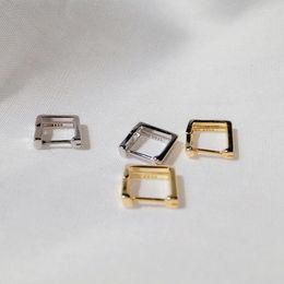 Hoop Earrings WTLTC 925 Sterling Sliver Square Ear Piercing Huggie Simple Cartilage Geometric Small Tiny