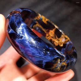 Bangle Genuine Natural Blue Pietersite From Namibia Gems Stone Woman Man Crystal Bracelets Inner Diameter 58mm