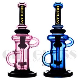 Bong Recycler perc bongs dab rig glass pipe water pipes hookahs 10" Vortex smoking accessories percolator oil rigs quartz banger smoking accessoroes