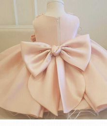 Girl's Dresses Flower Girl Princess Dress Baby Fluffy Tulle Wedding Dress Beading Collar First Birthday Evening Dress E20003