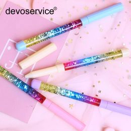 Pcs Crystal Pen 0.5mm Signing Pens Gel For School Stationery Coloured Liquid Ballpen Kawaii Supplies Gifts