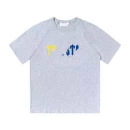 2023 Designer Tra-Mens T-Shirts Druckbrief Atmungsabstimmung T-Shirts Schwarz T-Shirt-Kleidungsjacken Tracksuit für Frauen neue Tops grau anpassen Polyester T-Shirt-Design S-XL