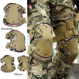 Elbow Knee Pads Tactical Military Knee Pads Army Airsoft Battle Protective Elbow Pads Kneepads Outdoor Sport Hunting Training Knee Pad Accessory J230303
