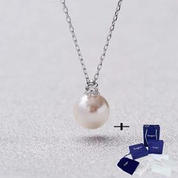 Pendant Necklaces 2023 Elegant And Charming Treasure Pearl Crystal Necklace Fashionable Temperament Jewelry For Wife's Birthday Gift