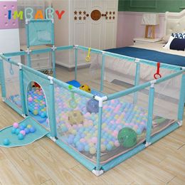 Baby Rail IMBABY For 06 Years Old Kids Fence born Baby Playpen for Baby Playground Indoor Safety Childrens Games Ceter Trellis Gates 230303