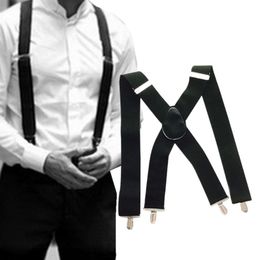 Belts 50mm Wide Adjustable Elasticated Suspender Straps X-Back X Shape Clip-on Men's Pants Braces For Women Belt 20FEB4