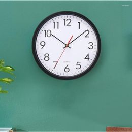 Wall Clocks Clock Round "Classic" 30 Cm Black Rubin 2362197 Home Decor Garden