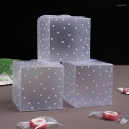 Gift Wrap Summer Translucent PVC And Joyful Frosted Dot Packaging Box