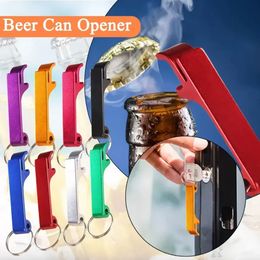 Portable Beer Bottle Opener Keychain Pocket Aluminum Beer Can Opener Beer Bar Tool Gadgets Summer Beverage Accessories U0304