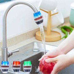 Kitchen Faucets Kitchen Faucet Water Filter Purifier Tap Water 5 Layers Water Clean Purifier Filter Activated Carbon water Purifier Filtration J230303