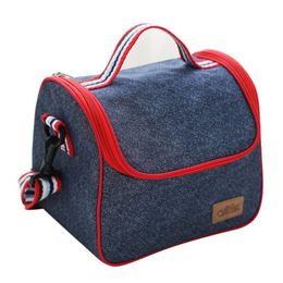 Storage Bags Portable Insulated Thermal Cooler Lunch Box Picnic Bag Case Fresh-keeping Heat Insulation Bento Tote Outdoor