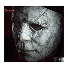 car dvr Party Masks Cosmask Halloween Michael Myers Mask Trick Or Treat Studio Mike Mel White Fl Head Latex 200929 Drop Delivery Home Garden Dhlfo