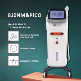 Professional 810nm Diode Laser Hair Removal machine Noninvasive Picosecond Laser Tattoo Removal device Eyebrow Washing Remove Pigment&Freckle Spot Epilator 808